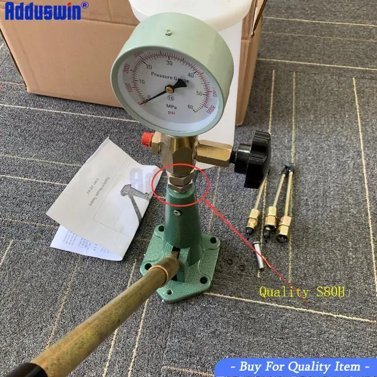 

Big Sales! S80H Common rail diesel Injector nozzle validator fuel nozzle Injector tester good quality,Manual diesel booster pump