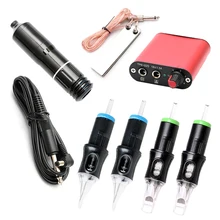 Вращающаяся ручка, тату-машина, набор, тату-ручка, Мини ЖК-дисплей с педалью питания, поставка татуировки