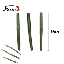 Jigeecarp 10/20 шт. 36 мм для рыбалки на карпа, мягкий резиновый конус рукав для рыболовных приманок карпа делая терминал снасти темно-зеленый