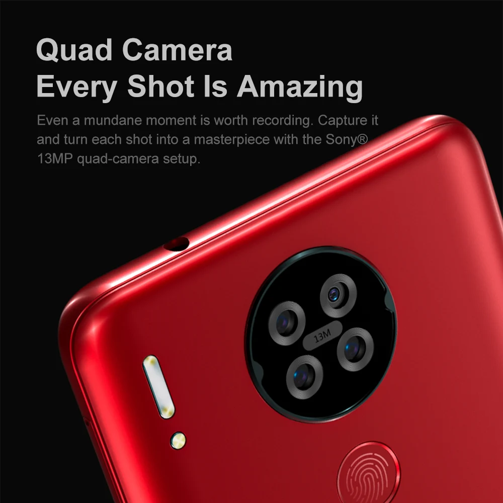 Blackview A80s Helio A25 Android 10 Smartphone 4GB RAM 64GB ROM 13MP Quad Camera 4200mAh 6.2“ Waterdrop Screen 4G Moibile Phone