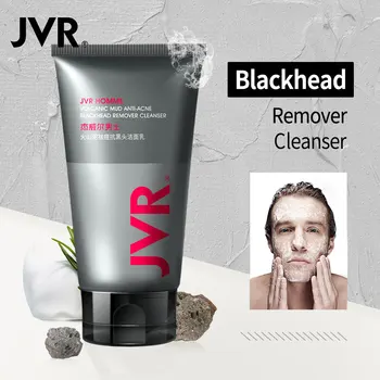 

JVR Volcanic Mud/Seaweed/Hyaluronic Acid Facial Cleanser Moisturizing Cleanser Foam Blackhead Remover Face Wash Shrink Pores