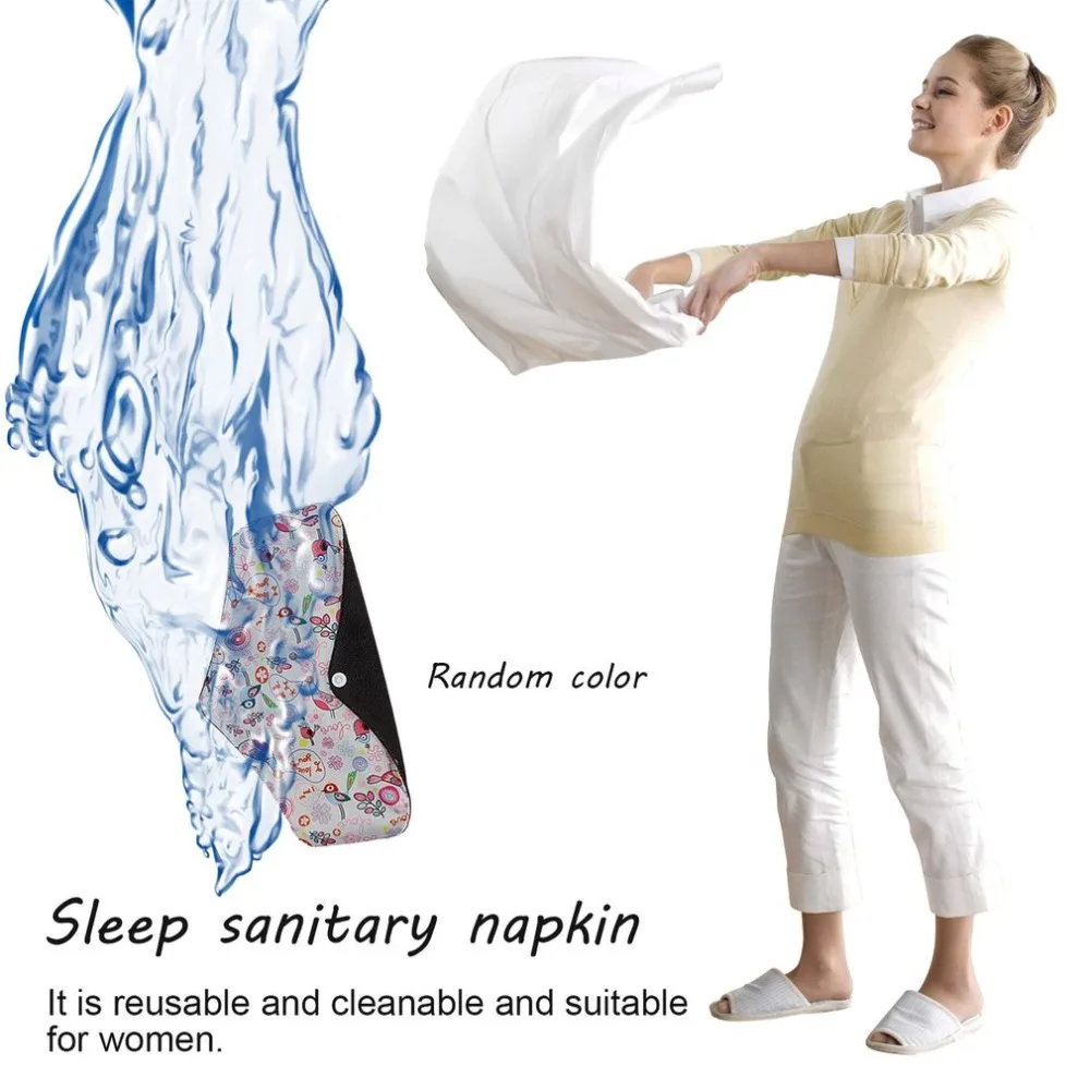 Многоразовая Женская бамбуковая угольная ткань моющаяся менструальная чаша герметичная ночная сна гигиеническая салфетка подгузник прокладка