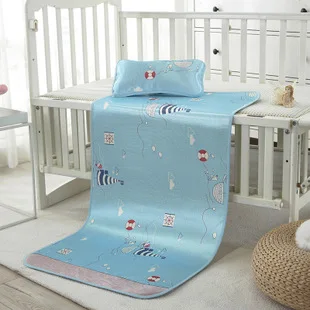 Manufacturers Direct Selling Infant Sleeping Mat Baby Double-Sided Rattan Trolley Summer Sleeping Mat Breathable Buggy Seat Safe