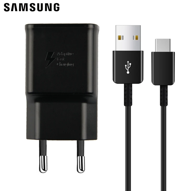 Samsung Оригинальное быстрое зарядное устройство для путешествий EP-TA200 type-c кабель для Galaxy S10 X S10 Plus S10+ S10e S9 S9 Plus SM-G9750 - Тип штекера: EU With Type-C Cable