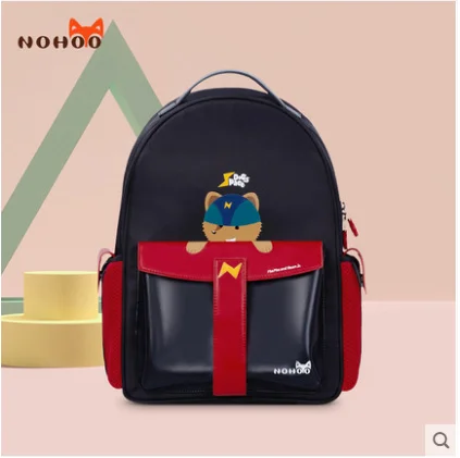 black NOHOO детские школьные сумки для подростков мальчиков девочек большой емкости школьный рюкзак Водонепроницаемый портфель Детская сумка для книг mochila - Цвет: black