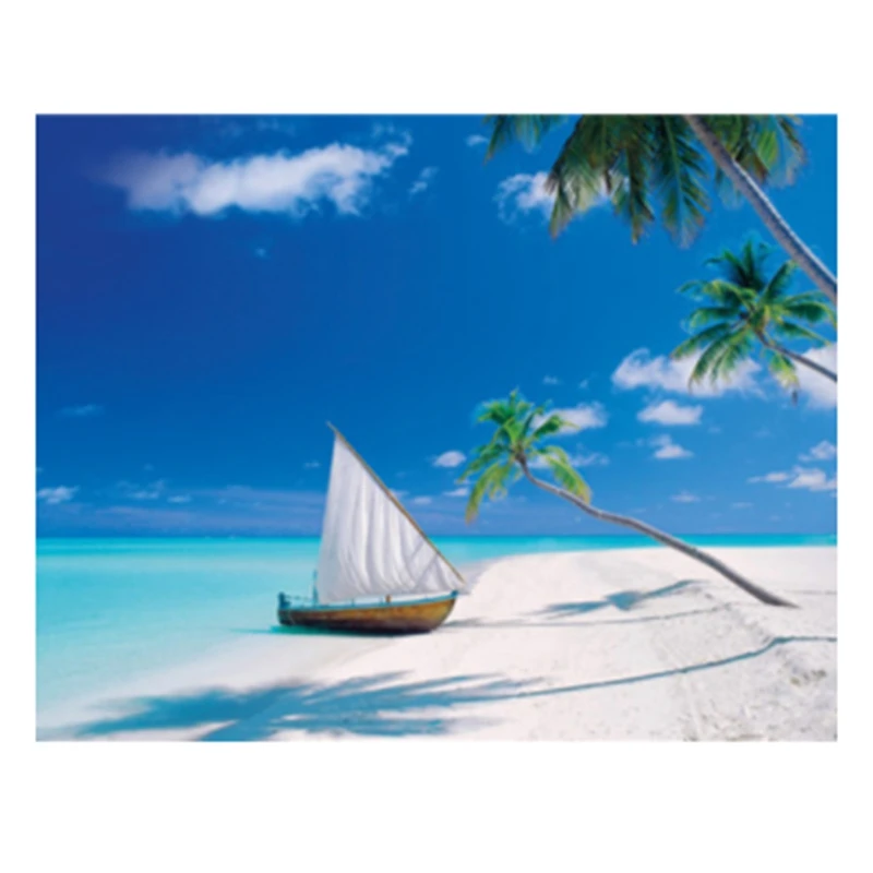 

Promotion--5D Drilling Landscape Coast Diamond Painting Pattern Full Round Rhinestone Home Decor