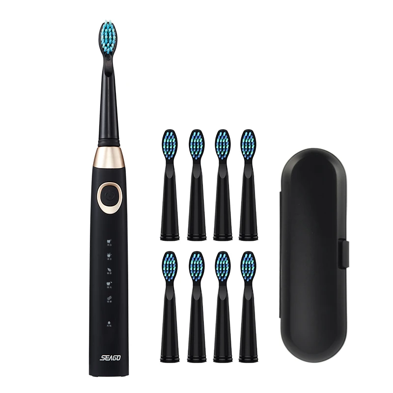 Seago Electric Toothbrush Rechargeable Sonic Automatic Tooth brush replacement Head Soft Bristle Deep Clean Best Gift SG-508 Seago Electric Toothbrush Rechargeable Sonic Automatic Tooth brush replacement Head Soft Bristle Deep Clean Best Gift SG-508
