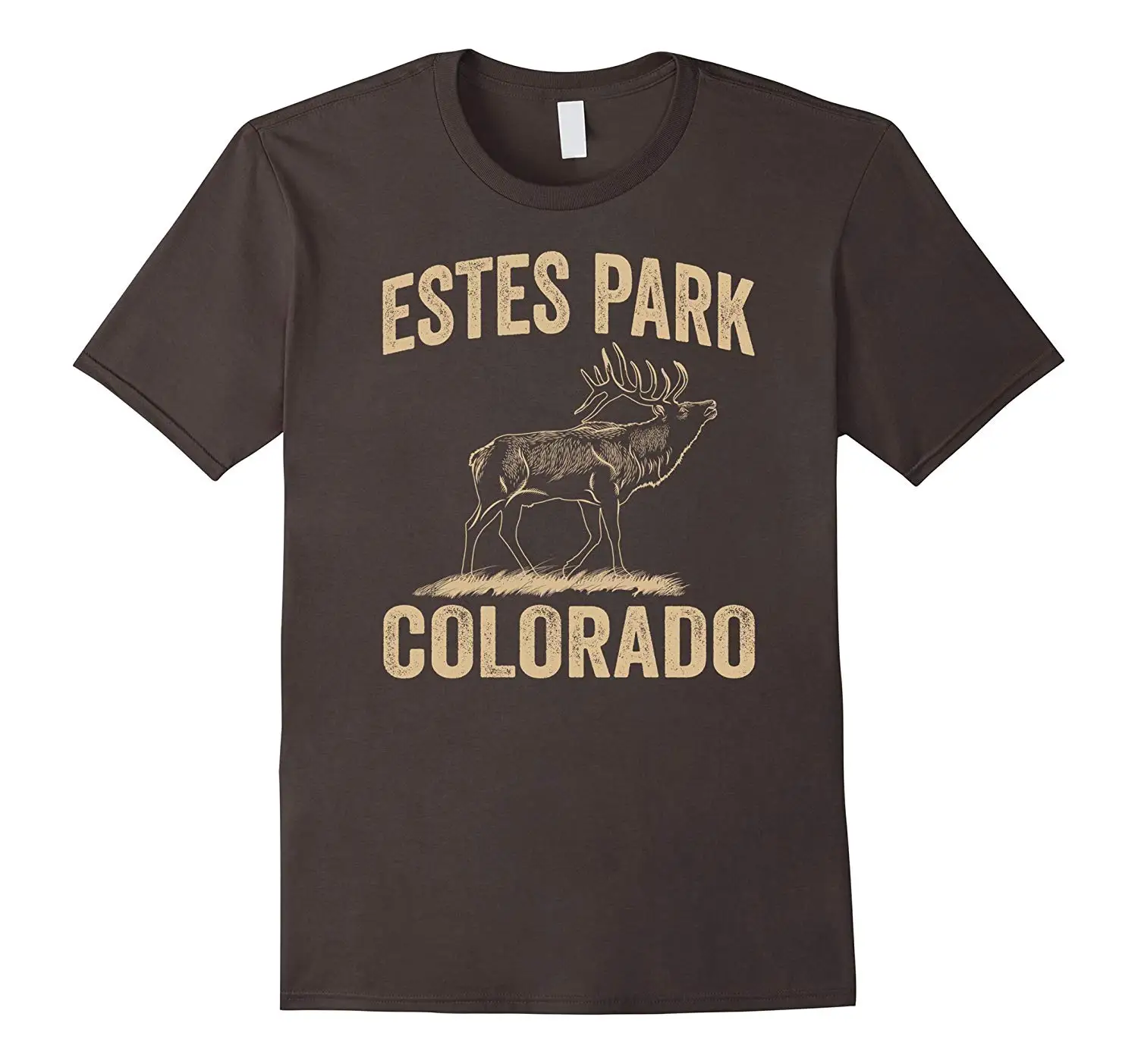 

2020 Fashion Mens Short sleeve T Shirt 100% Cotton Estes Park Colorado Elk T Shirt for Men Women Boys Girls