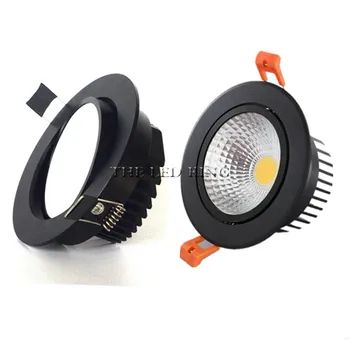 

dimmable led downlight lamp 3w 5w 7W 10W 12w cob led spot 220V / 110V ceiling recessed downlights round led panel light