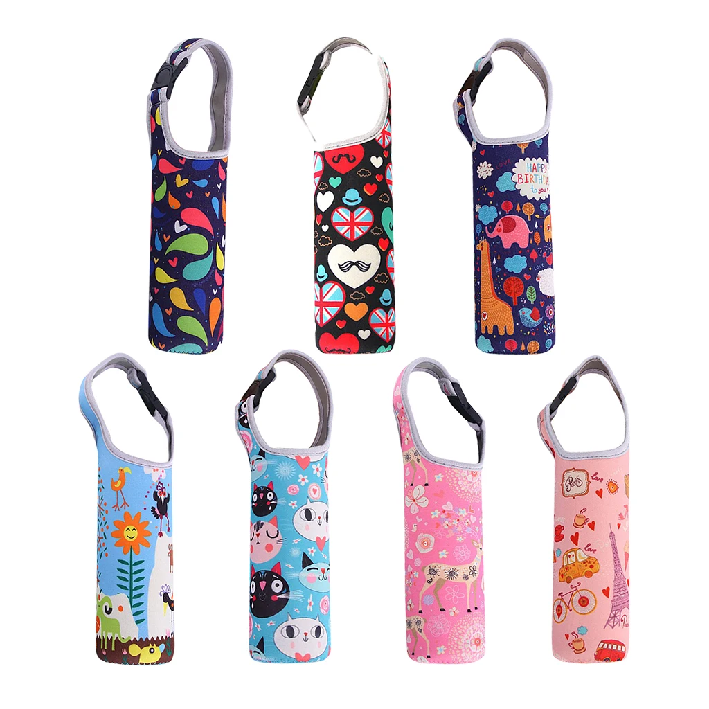 Heat Insulation Water Bottle Holder Cover Vacuum Cup Mug Bag Tote Cover for Home Travel Trip Bike Outdoor Camping Use