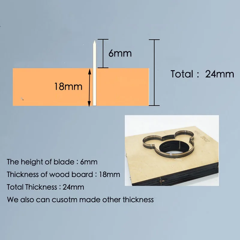 Leather craft art bag pendant Die knife mould Japan steel blade DIY Tools