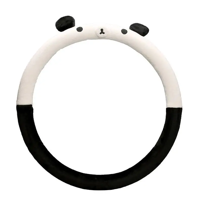 panda 38 см милый мультяшный чехол рулевого колеса автомобиля авто аксессуары для интерьера Крытая Крышка для женщин чехол для рулевого колеса - Название цвета: panda