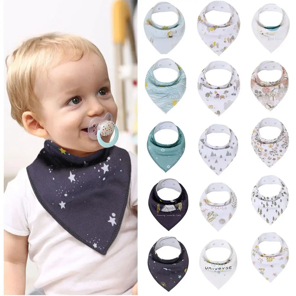 

Newborn baby accessories Cartoon Feeding Cloth Bib Infant Folding Triangles Scarf baby bibs baberos bavoir bandana bebes 2019 20