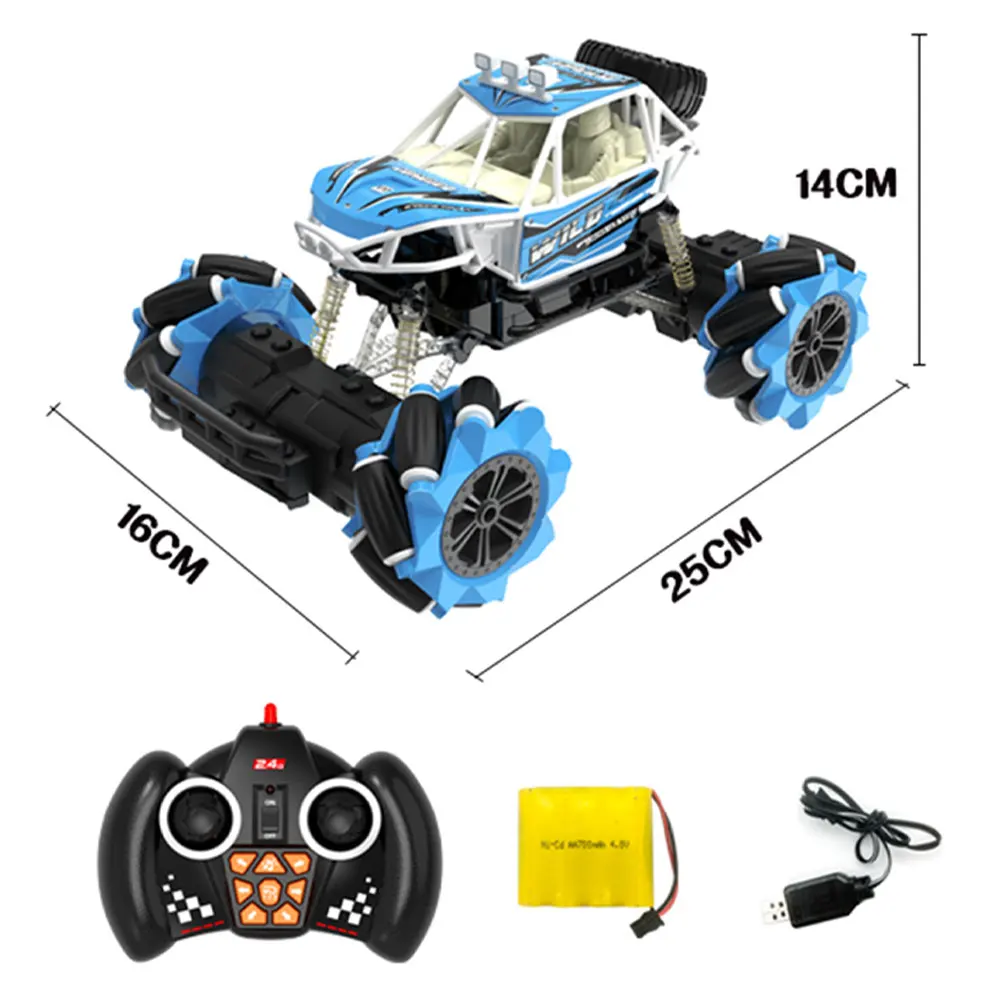 4WD радиоуправляемая Игрушечная машина 1:16 2,4 г Дрифт Альпинизм беспроводной трюк rc автомобиль с Mecanum колесо Горизонтально дрейф внедорожный свет музыка