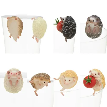 

mini 3cm pvc figure cup toy Hedgehog 8pcs/set mini figure ornament