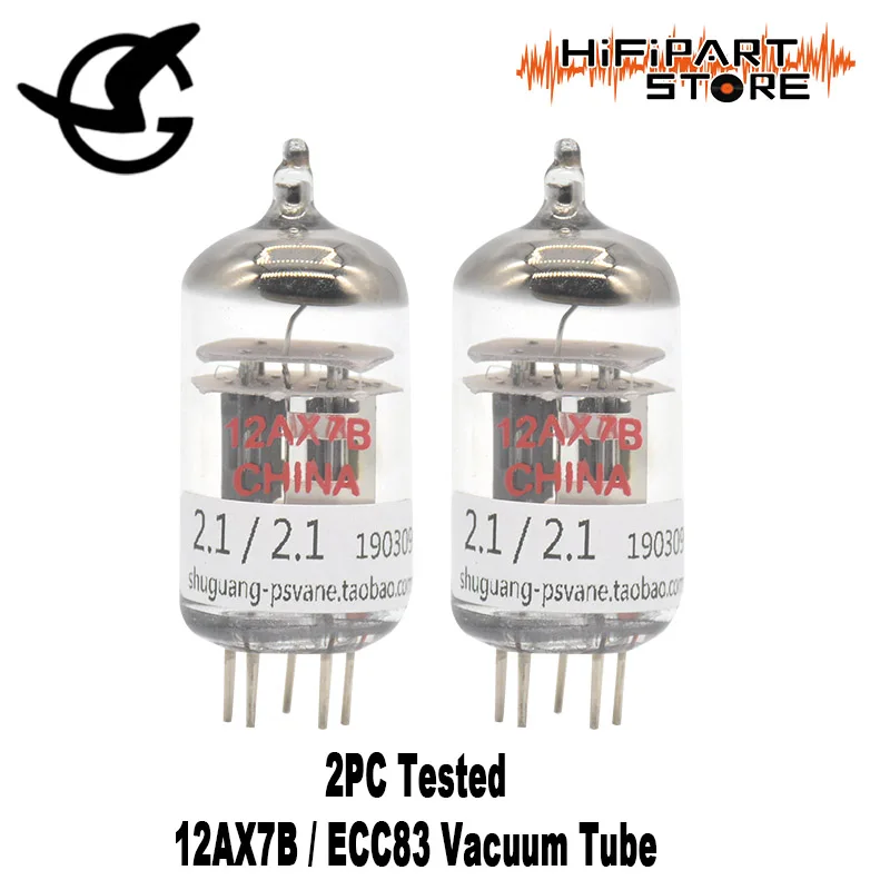 

2pcs Shuguang 12AX7B / ECC83 Valve Tested Tube amplifier accessories Repalce Psvane GV JJ GOLD LION Mullard 12AX7