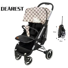 DEAREST детская коляска из эко-кожи, складная переносная коляска с большим колесом umberlla, мини легкие палантины