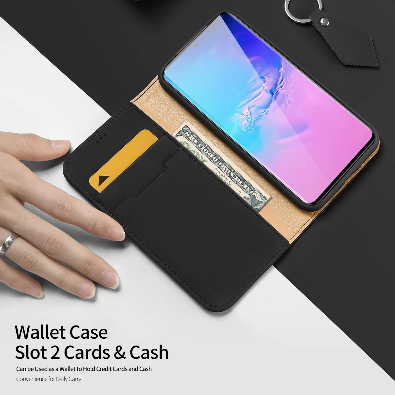 Чехол кошелек из натуральной кожи для Samsung Galaxy Note10 S20 Note20 ультра Магнитный флип