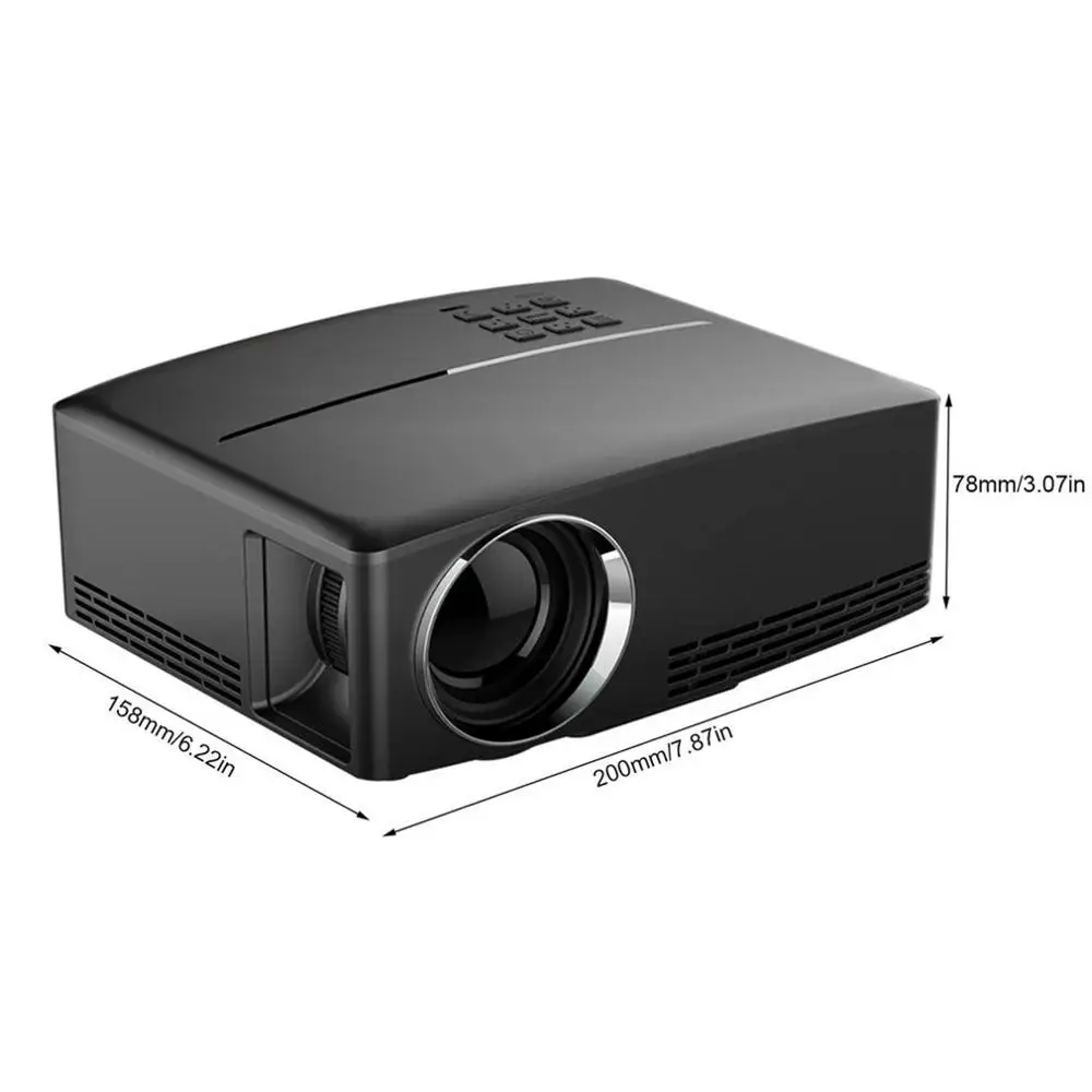 Big Promo hBIYc Full HD 1080P LCD Mini projecteur 1800 LM Portable multimédia cinéma maison cinéma vidéo divertissement GP80 GP80UP Big Promo hBIYc Full HD 1080P LCD Mini projecteur 1800 LM Portable multimédia cinéma maison cinéma vidéo divertissement GP80 GP80UP