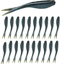 

20pcs/lot Soft Fishing Lure 65mm 1.6g Soft Plastic Artificial Bait Soft Worm Lure for Carp Fishing