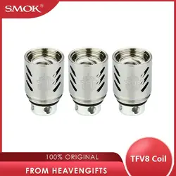 3 шт./упак. SMOK TFV8 V8-Q4 головок 0.15ohm TFV8 бак Q4 Evaporizer запатентованная четырехкратные катушки с turbo 5,0 T для курения TF-V8 распылитель