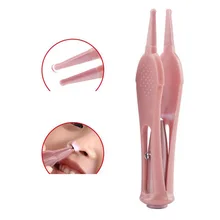 Детские пинцеты для Чистки Со светодиодный подсветкой детские ушные носовые пупки пинцеты для чистки детские пластиковые носовые пинцеты безопасность новорожденных уход за ребенком