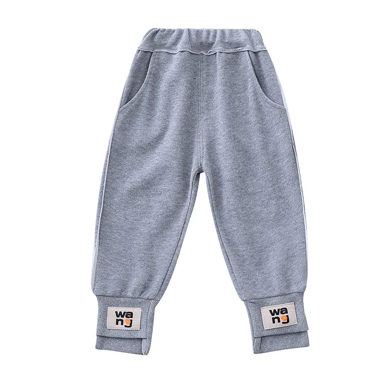 

Spring Autumn Baby Boys Girls Clothes Children Cotton Solid Sports Pants Toddler Casual Costume Infant Clothing Kids Sportswear