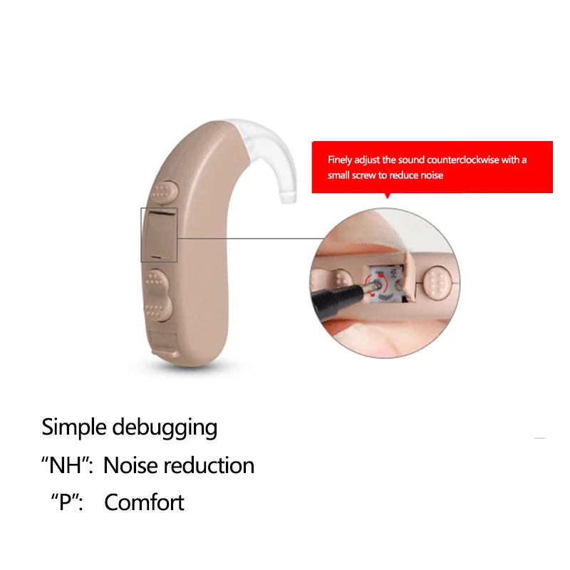 Cheap Hearing Aid Audifonos Para Sordos BTE Sound Amplifier Hearing Aids for Severe Profound Hearing Loss Like  S-303 5