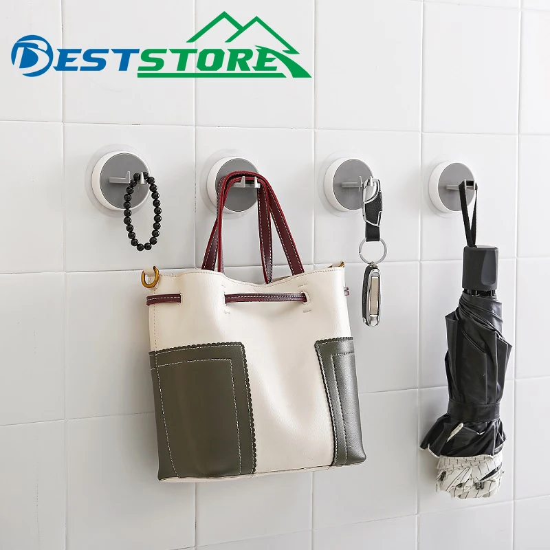 

Self Adhesive Hook Power Plug Hook Razor Shaving Holder Wall Mounted Hook for Bathroom and Kitchen Plastic Strong 3PCS