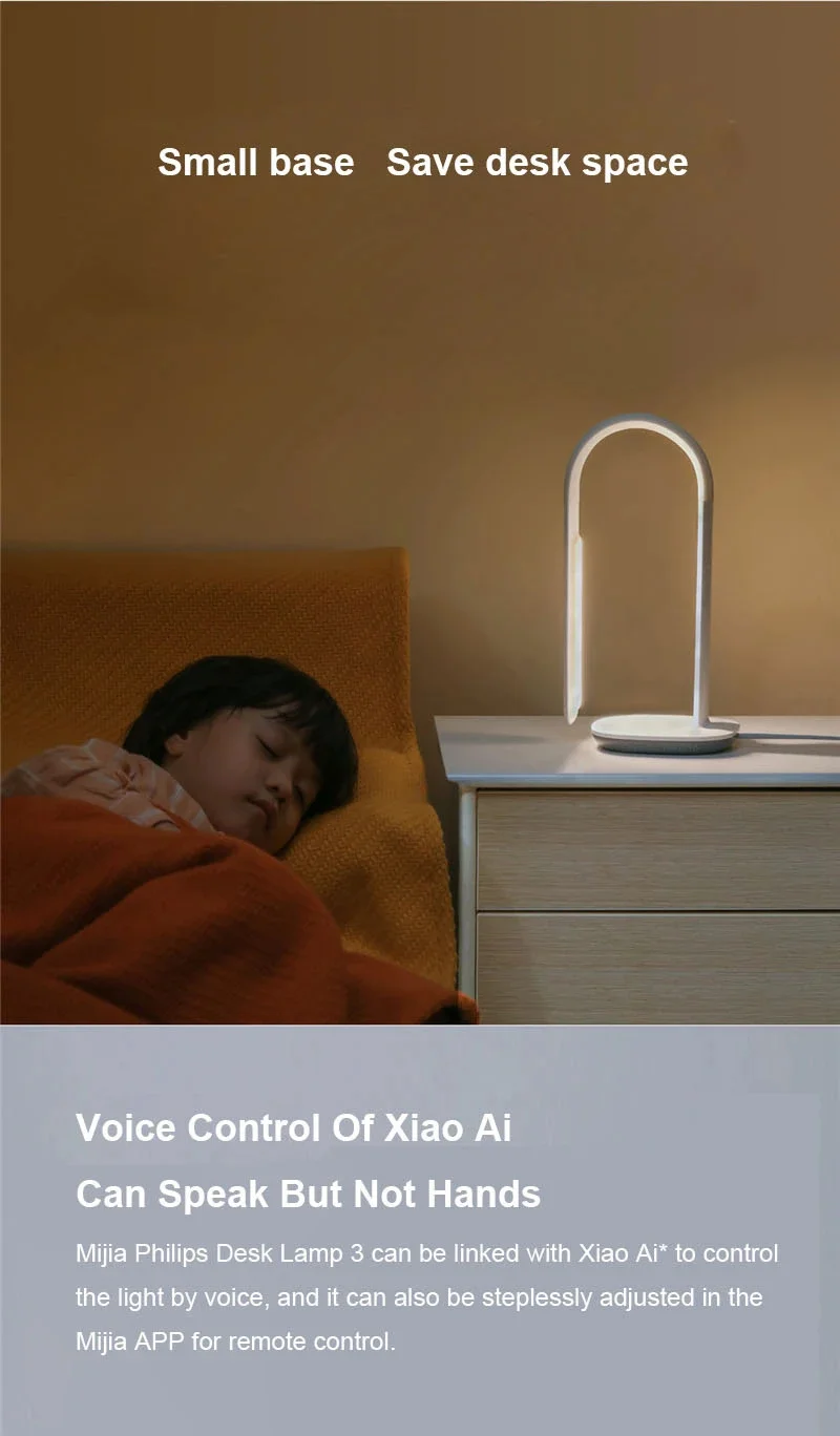 Xiaomi Mijia Table Lamp 3 10 Gear AA Level Smart Read Desk Lamp Bending Office Ra90 Voice Control Lights Eye Protection