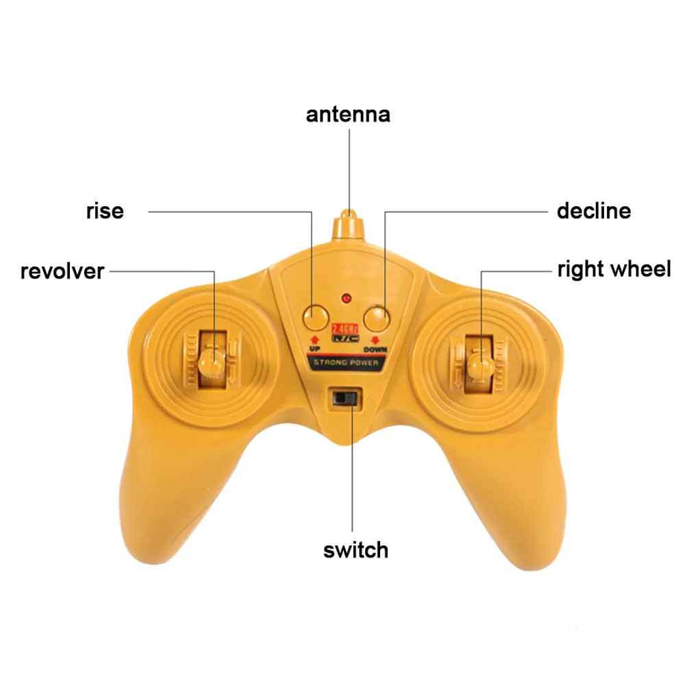 1 Set DIY Assembling RC Engineering Car Tractor RC Toy Mini RC Car Remote Control Truck Toys RC Car for Kids Gift