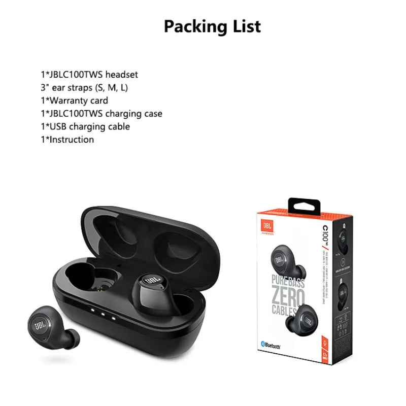 Original Jbl C100 Tws Wireless 
