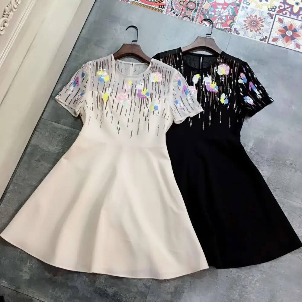 LD LINDA DELLA Fashion Runway Autumn Short Dress