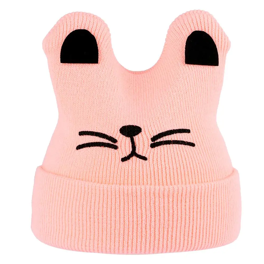 Шапочка для малыша с героями мультфильма вязанная хлопковая шапочка Skullies милый