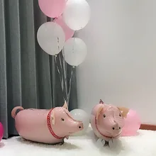 Товары для воздушных шаров на день рождения, стиль знаменитостей, подарок для воздушных шаров, декоративная алюминиевая пленка, выпускной подарок свиньи