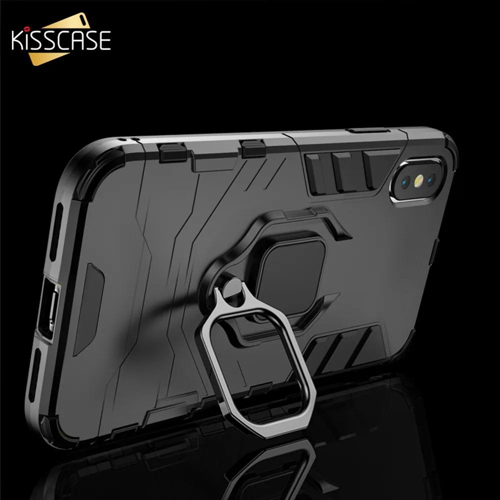 

KISSCASE Original Shockproof Case For iPhone 6S 6 7 8 7 Plus XR XS Max Finger Ring Holder Case For iPhone 11 Pro Max 11 Pro 11