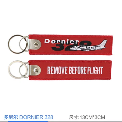Аэробус ERj145 ERJ190 C919 MA60 Dornier328 A380 A340 A320 Beluga вышивать путешествия Чемодан лучше всего подходит для Экипаж авиационный брелок - Цвет: Dornier328