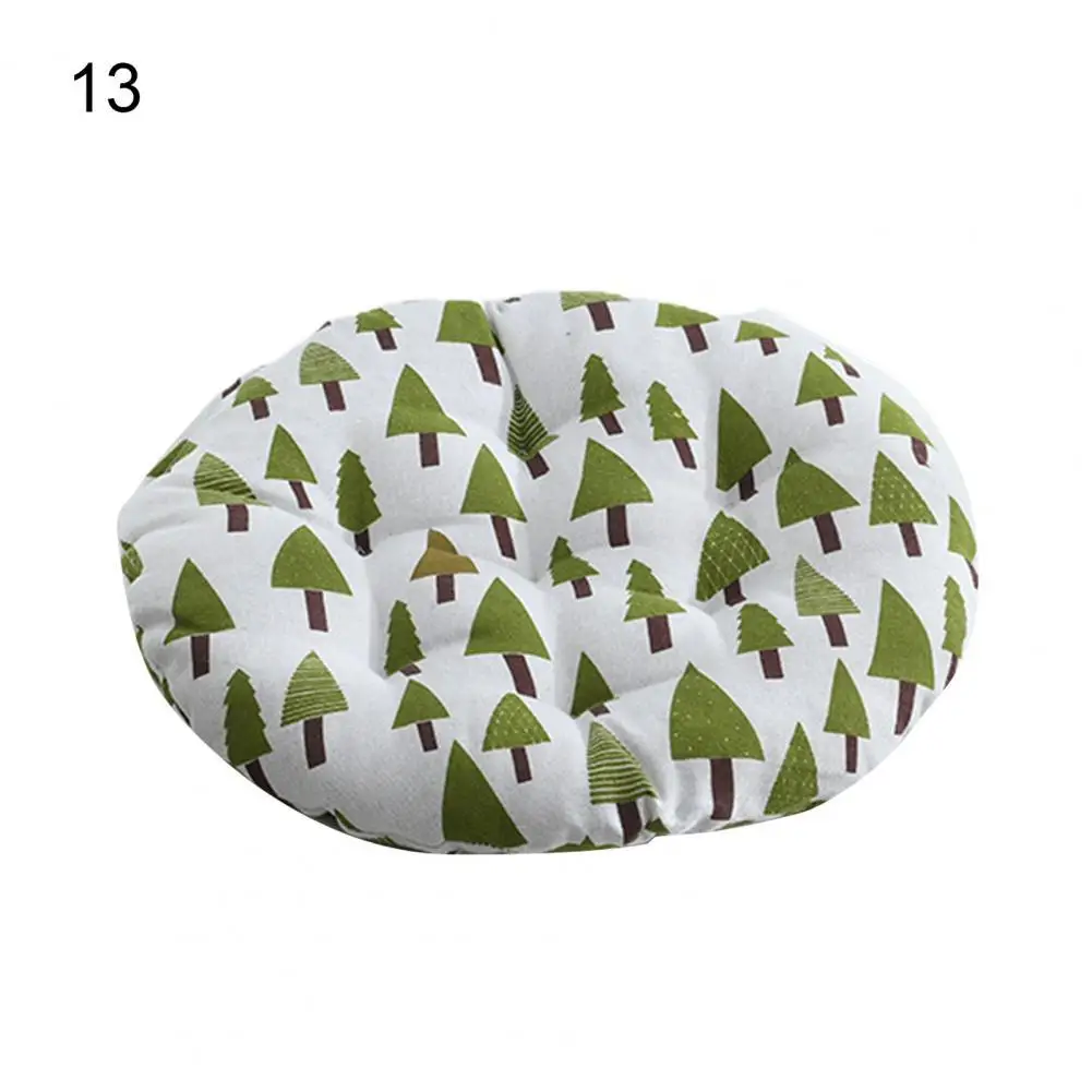 Nordic Style Printing Chair Cushion Cushion Round Cotton Flax Strong Flexibility Chair Cushion Pad Non-Slip Sofa Pillow 