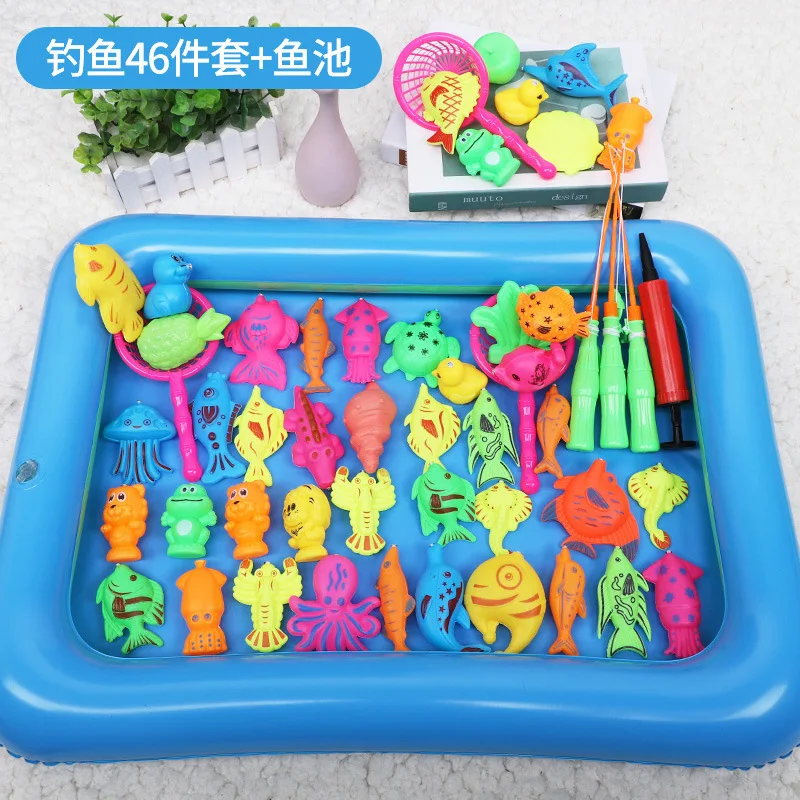 Children's Toys Magnetic Fishing Rod Pool Set 1-4 Years