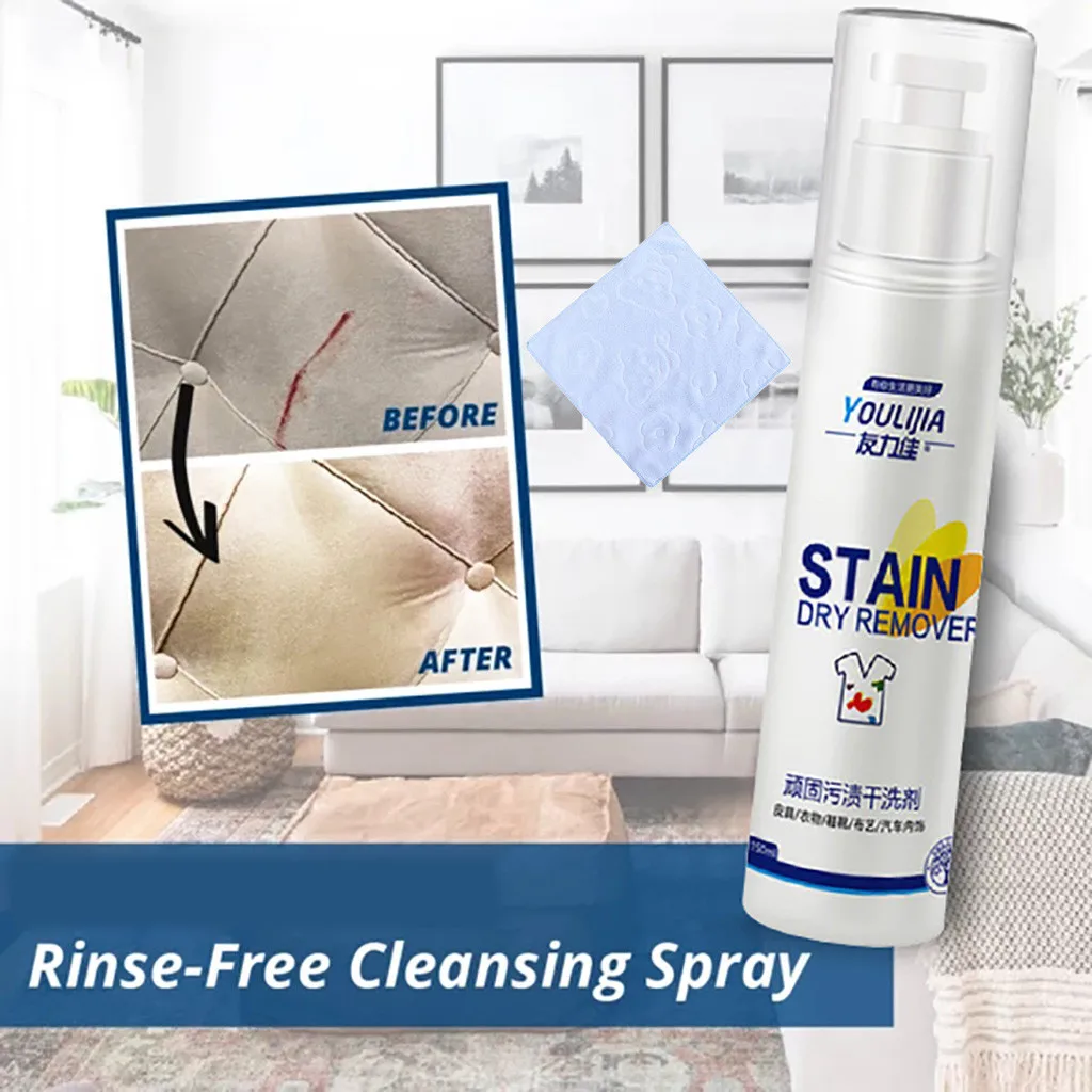

Multi-purpose cleaner no-rinse foam cleaning spray non-toxic no residue blanket sofa cleaning supplies Химчистка