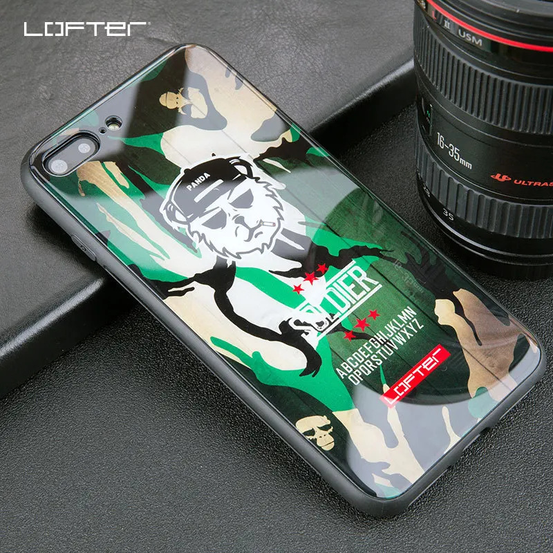 Fat Da Lofter подарок для 7 плюс набор индивидуальный тренд iPhone 8 стеклянная задняя крышка для 7 плюс набор личностный тренд - Цвет: Fat Da