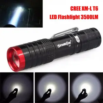 

SKYWOLFEYE LED Flashlight & Torch 500LM 3-Mode XPE LED 14500 Flashlight Zoomable Torch Lamp Light Outdoor for Camping Hiking