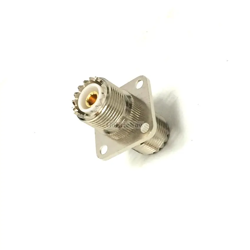 5 шт. РЧ коаксиальный 50ohm разъем UHF для женщин SO 239 SO239 с Фланцевая панель Разъемы