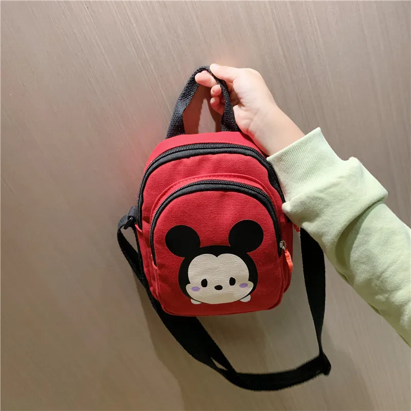 

2019 New Mickey Handbag Children Shoulder Crossbody Bag Kids Canvas Storage Bag Cartoon Small Schoolbags Cute Boys Girls Tote