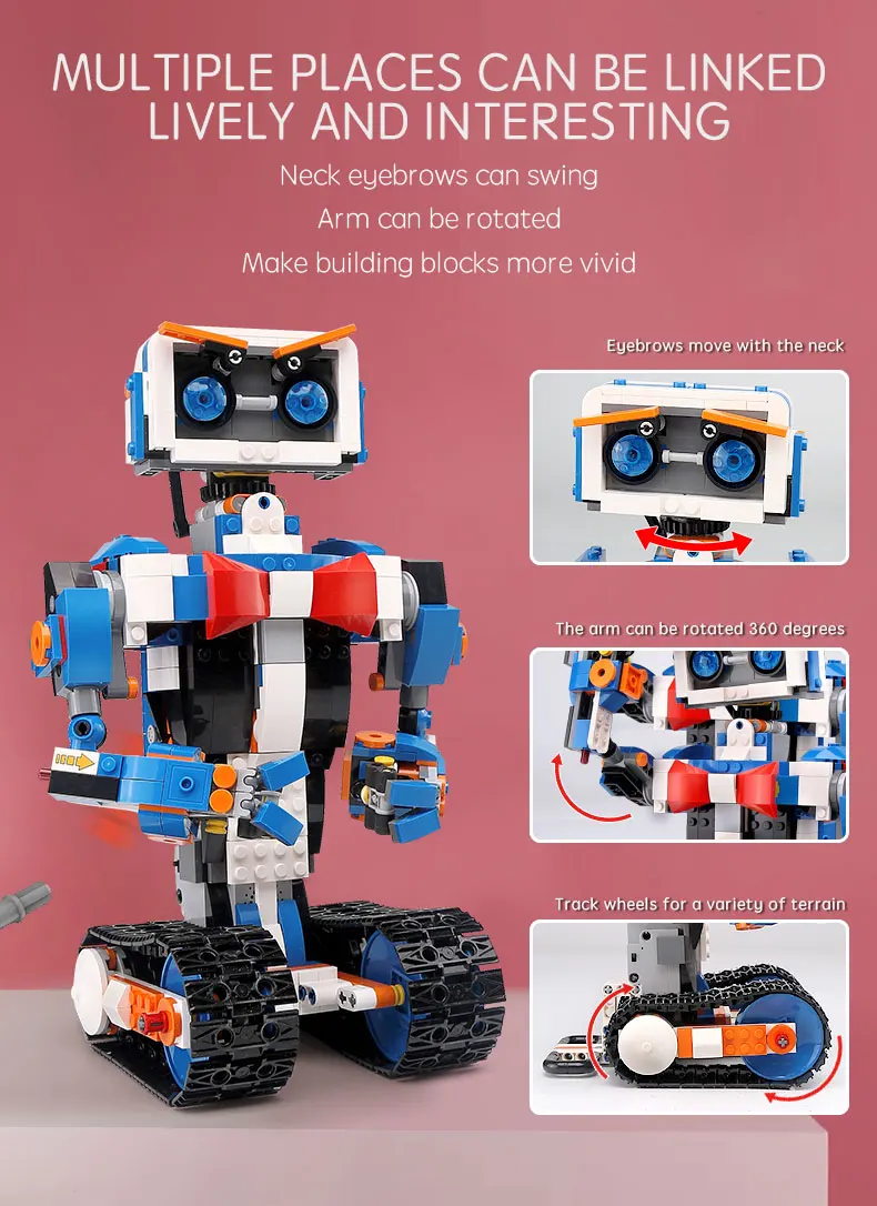 Mould King 13063 Bausatz Funktionell Ferngesteuerter Robot Spielzeug Baukästen 