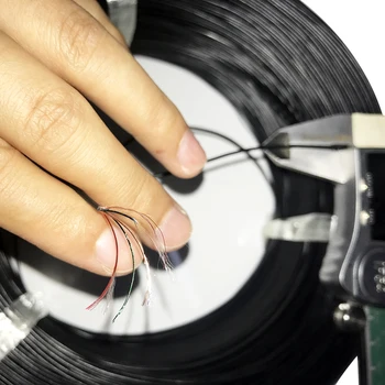 

Multi-core headphone wire multi-strand enameled wire 5 cores / 6 cores / 8 cores / 9 cores with cotton yarn soft Insulated wire