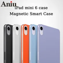 

Magnetic Protective Case for iPad Mini 6, Solid Magnetic Protective Case Compatible with Apple Pen Charging for iPad Mini 6