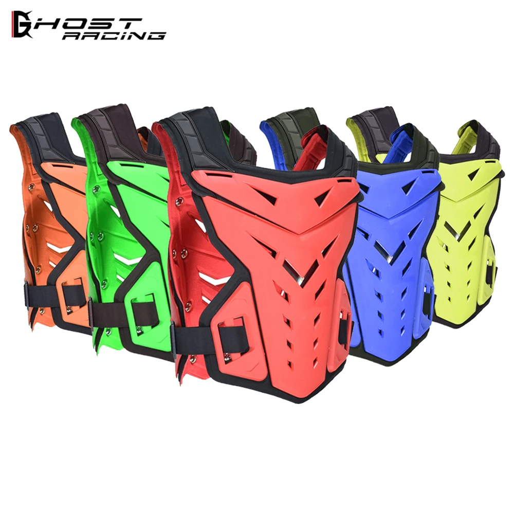

GHOST RACING Motorcycle Armor Chest Protector Back Support Motocross Armor Jacket MTB Off-Road Racing Safety Protective Gear