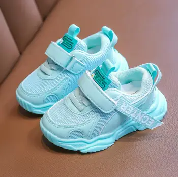 

2020 New Children Shoes Boys Sport Shoes Fashion Brand Girls Sneaker Solid Color Breathable Mesh Casual Kids Running Shoes
