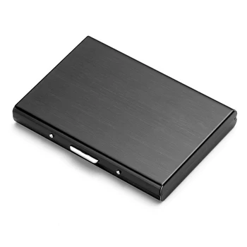 

6 Slots Protetion Storage Business ID Holder Stainless Steel Portable Mini Lacquered Anti-Scan Practical Card Case